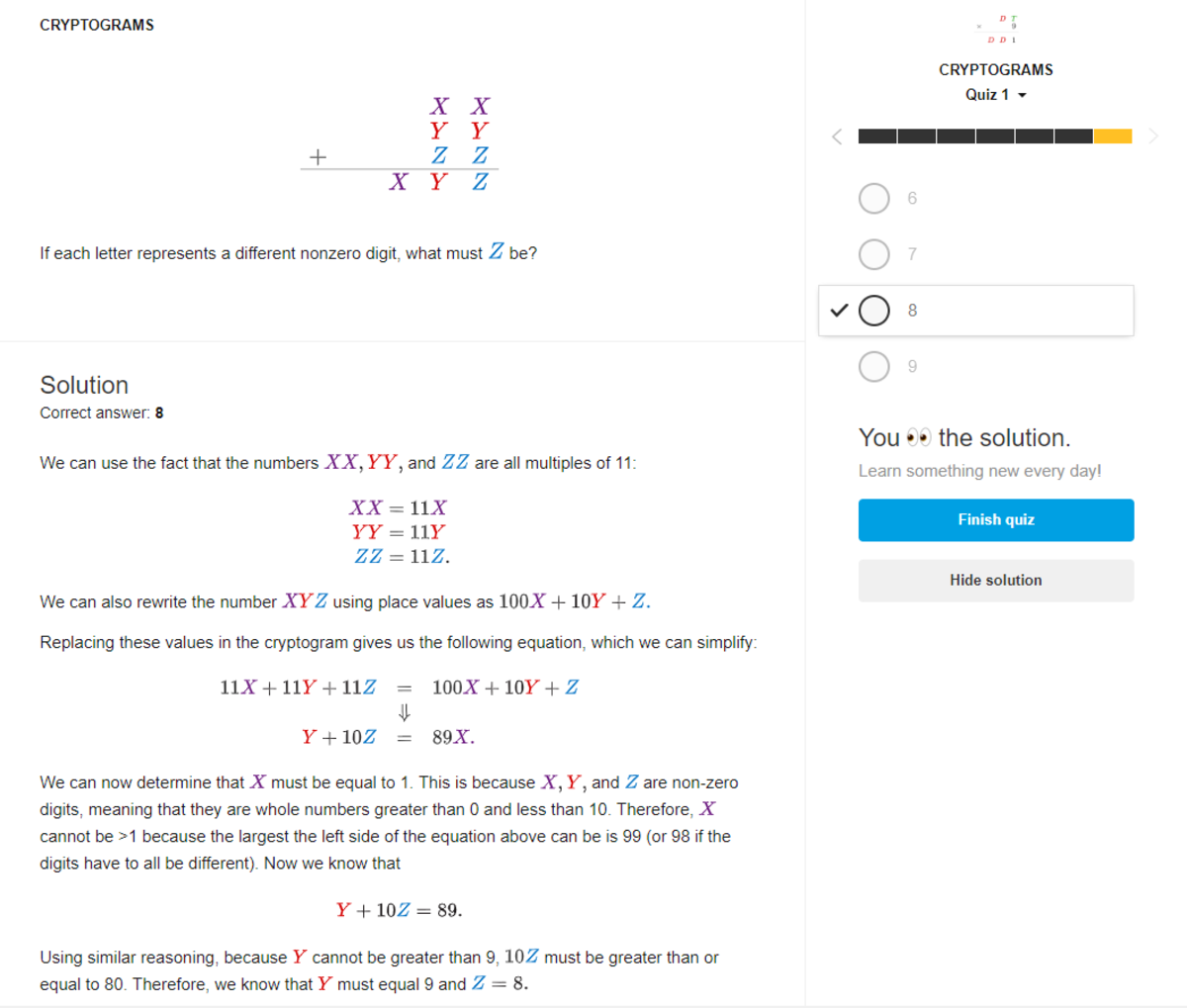 Cryptograms Problem Devansh Arora Brilliant