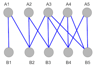 \(Graph\ 1\). Unmatched bipartite graph