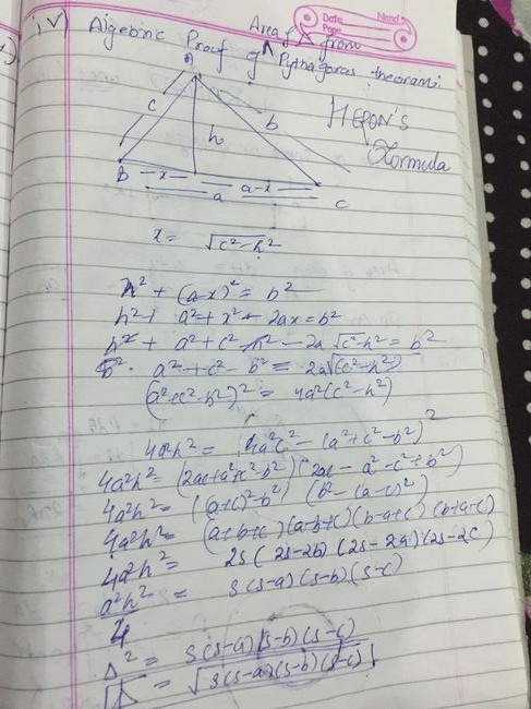 Proof of heron's formula - Aakash Khandelwal | Brilliant