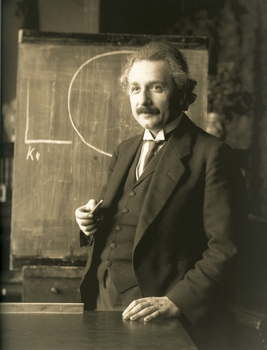 Einstein in 1921, at age 42.