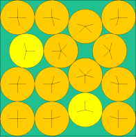 A (very) irregular, but optimal, packing of 15 circles into a square