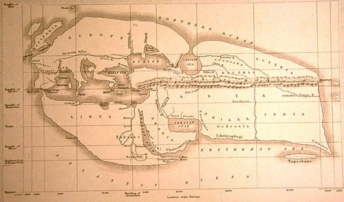 Eratosthene's map of the world
