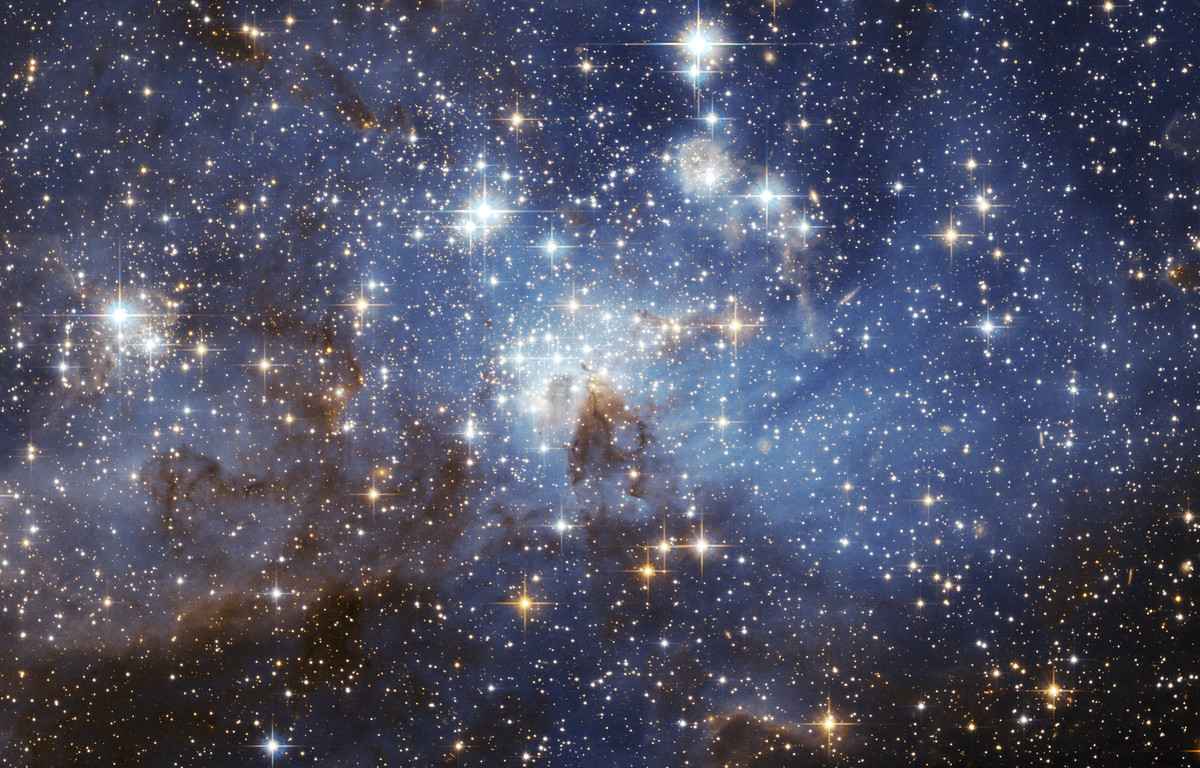 Stars viewed from the Hubble Space Telescope. Retrieved from the U.S. Public Domain.