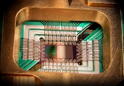 Part of a quantum computer designed by D-Wave